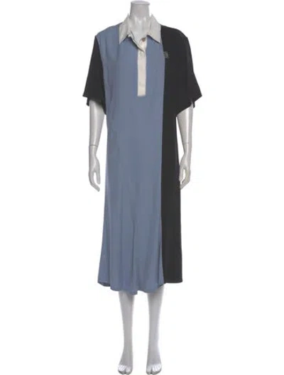 Pre-owned Loewe Long Dress In Blue