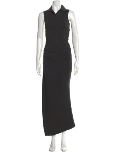 Pre-owned Loewe Long Dress In Gray