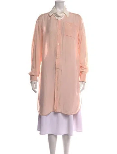 Pre-owned Loewe Long Dress In Pink/white