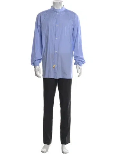 Pre-owned Loewe Long Sleeve Dress Shirt In Blue