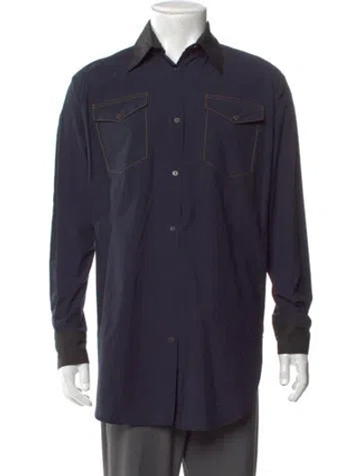 Pre-owned Loewe Long Sleeve Shirt In Blue
