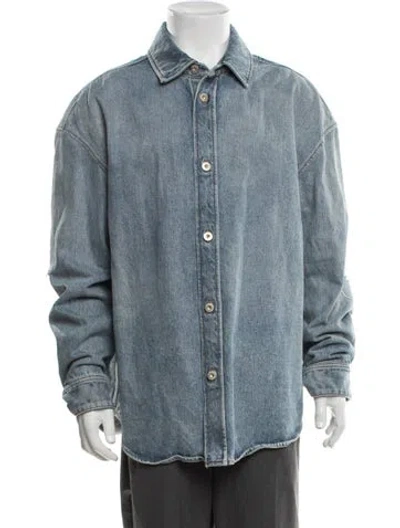 Pre-owned Loewe Long Sleeve Shirt In Blue