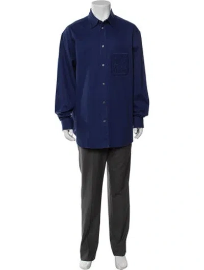 Pre-owned Loewe Long Sleeve Shirt In Blue
