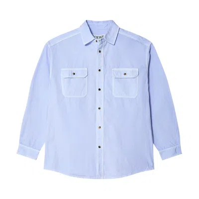 Pre-owned Loewe Long-sleeve Shirt 'light Blue' | Men's Size 41