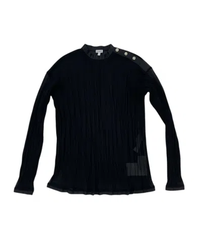 Loewe Long Sleeve Top In Black