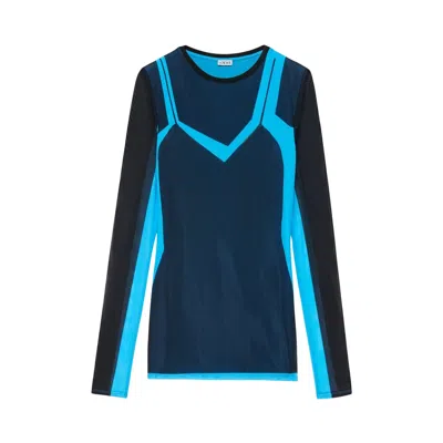 Pre-owned Loewe Long-sleeve Top 'black/blue'