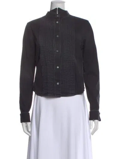 Pre-owned Loewe Long Sleeve Top In Gray