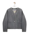 Loewe Long-sleeved Cardigan In Gray