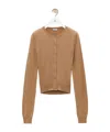 Loewe Cashmere Draped Cardigan In Brown