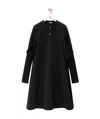 Loewe Long-sleeved Dress In Black
