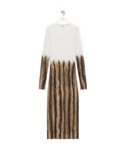 Loewe Long-sleeved Dress In White