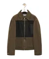 Loewe Giubbino In Cotone Kaki Uomo In Green
