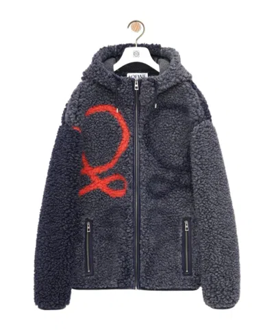LOEWE LOEWE ANAGRAM FLEECE JACKET