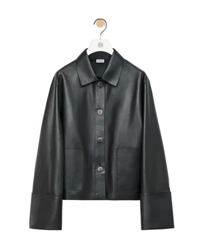 LOEWE TURN-UP JACKET IN NAPPA LAMBSKIN
