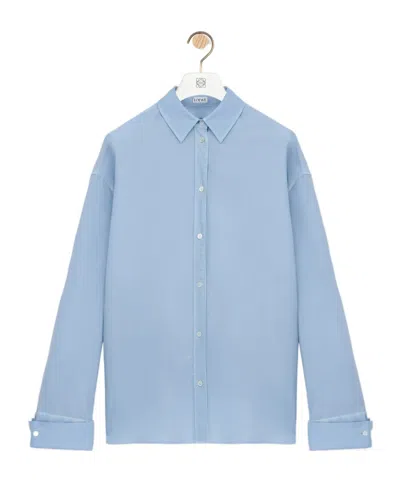 Loewe Long-sleeved Shirt In Blue