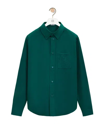 Loewe Long-sleeved Shirt In Green