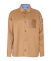 Loewe Long-sleeved Shirt Jacket In Brown
