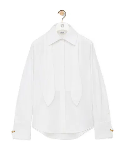 Loewe Puzzle Fold Cotton Shirt In White