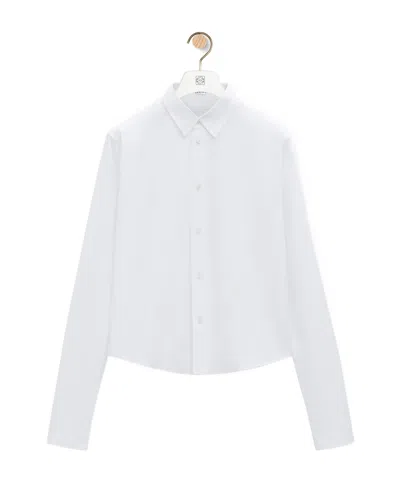 Loewe Long-sleeved Shirt In White