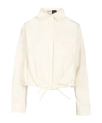 Loewe Long-sleeved Shirt In White