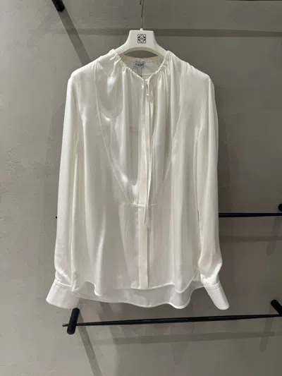 Loewe Long-sleeved Shirt In White