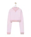 Loewe Long-sleeved Short-style Sweater In Purple