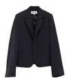 Loewe Black Wool Single-breasted Blazer In Black