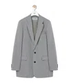 Loewe Men's Loose-fit Lightweight Wool Sport Coat In Gray