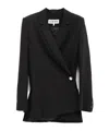 Loewe Black Jacket With Anagram Pebble Button In Black