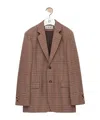 Loewe Long-sleeved Suit Jacket In Brown
