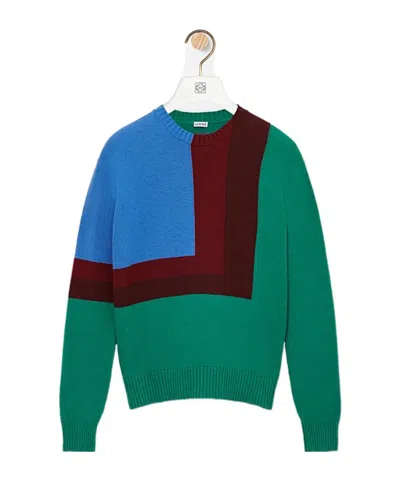 LOEWE LOEWE X ALBERS HOMAGE TO THE SQUARE KNITTED JUMPER