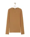 Loewe Long Sleeved T-shirt In Brown