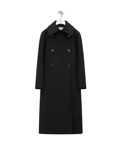 Loewe Long-sleeved Windbreaker In Black