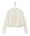 Loewe Long-sleeved Wool Cardigan In White