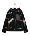 Loewe X Suna Fujita Deep Sea Fleece Jacket In Black