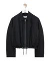 Loewe Long-sleeved Wool Jacket In Black