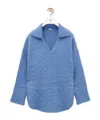 Loewe Long-sleeved Wool Sweater In Blue