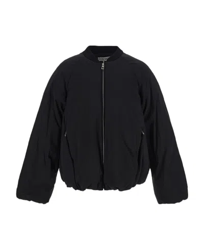 Loewe Long-sleeved Zipper Casual Jacket In Black