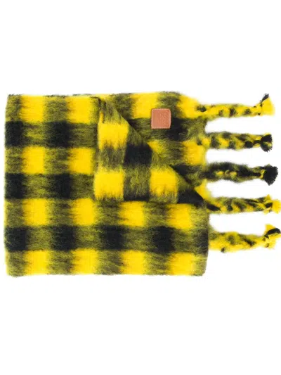 Loewe Long Winter Scarf In Yellow