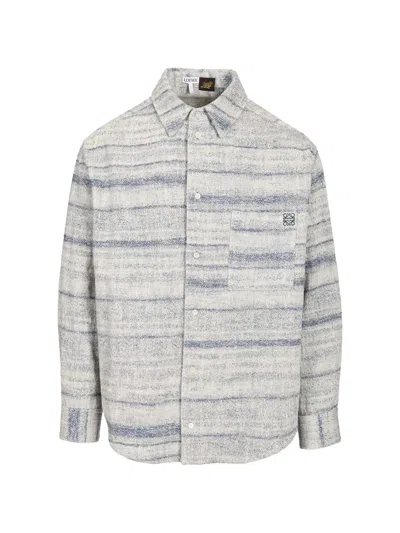 Loewe Long-sleeve Shirt In Gray