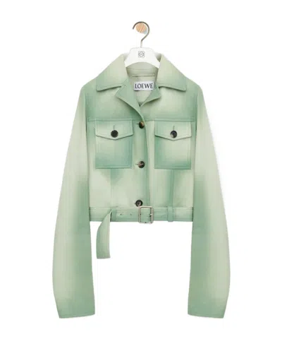 Loewe Long-sleeved Jacket In Green
