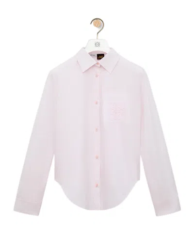 Loewe Long-sleeved Shirt In Pink