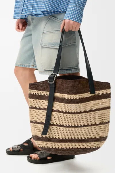 LOEWE LOOP BASKET IN RAFFIA FOR MAN