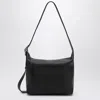 Loewe Loop Hobo Bag In Black Grained Leather In Black