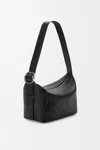 Loewe Loop Hobo In Supple Grained Leather Skin For Man In Black