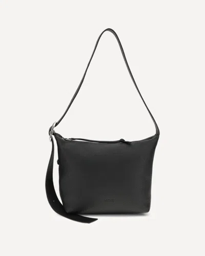 Loewe Small Cubi Crossbody Bag In Smooth And Jacquard Calfskin In Black