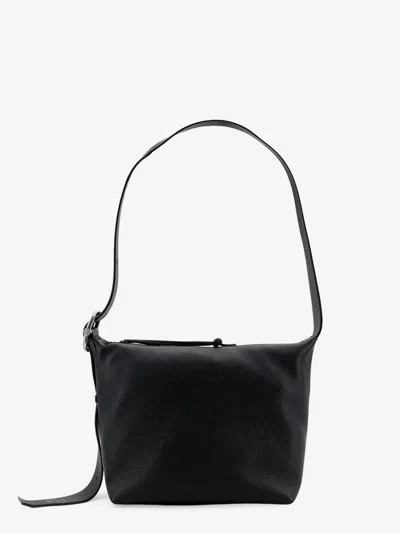 Loewe Loop Leather Crossbody Bag In Black
