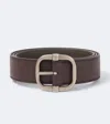 Loewe Loop Reversible Leather Belt In Brown