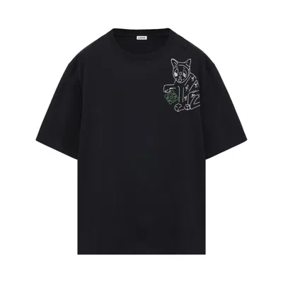 Pre-owned Loewe Loose Fit T-shirt 'black' | Men's Size S