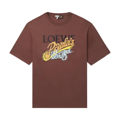 Pre-owned Loewe Loose Fit T-shirt 'brown/multicolor' | Men's Size M